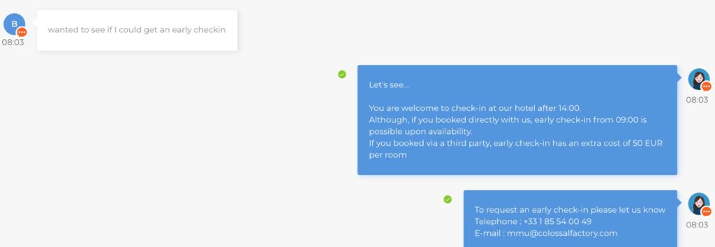 artificial intelligence in the hotel industry dashboard quicktext