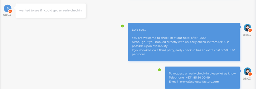 dialogue chatbot l'intelligence artificielle dans l'hotellerie quicktext