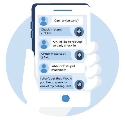 check in questions- rendre votre chatbot hotelier super performant quicktext IA