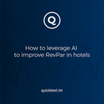 How to leverage AI to improve RevPar in hotels