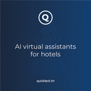 AI virtual assistants for Hotels