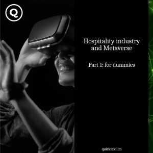 Hospitality industry and Metaverse