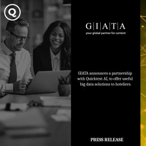 Quicktext et GIATA annoncent un partenariat à partir d’avril 2023