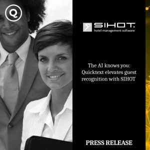 Velma knows you: Quicktext elevates guest recognition with SIHOT PMS