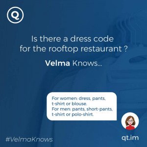  Information about hotel dress code policy provided by chatbot AI