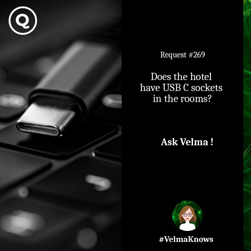  Ask Velma about USB C sockets